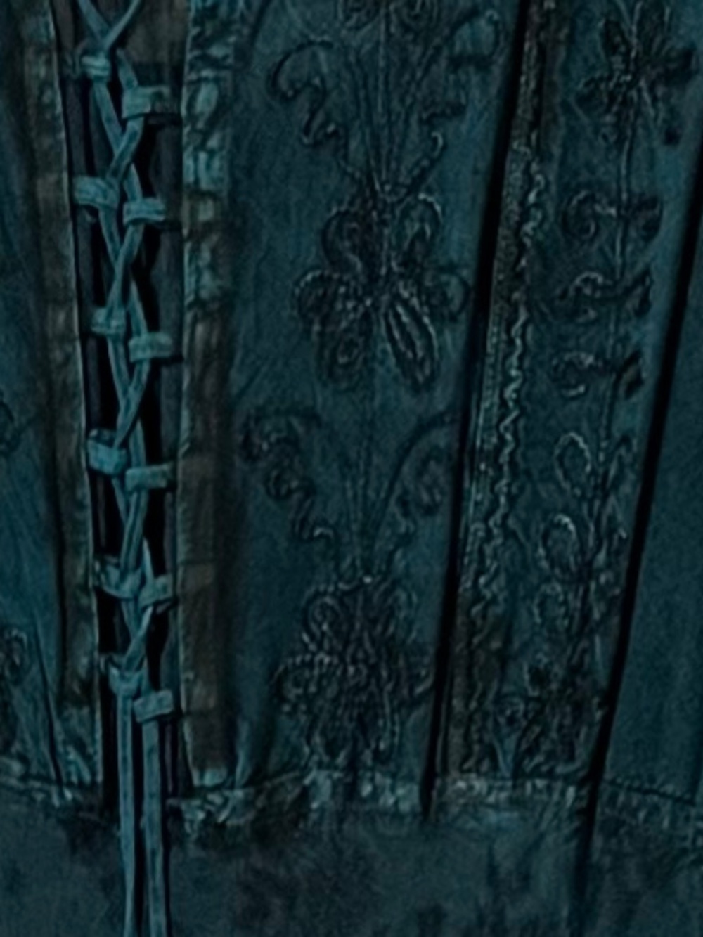 My Choice Ren Faire Teal Gown - Picture 2 of 3
